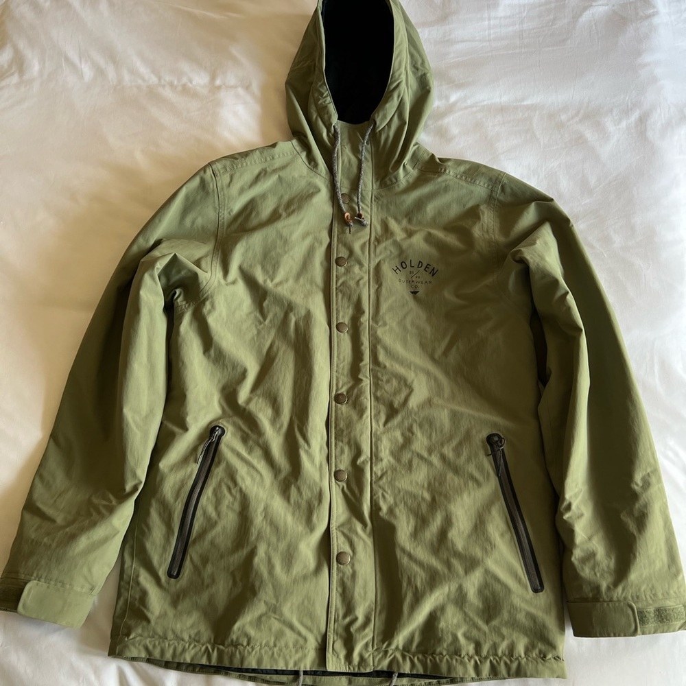 Holden mens snowboard jacket green large